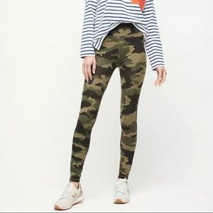 J.Crew Cotton Crop Legging Camouflage Capri Pants  Green Size M